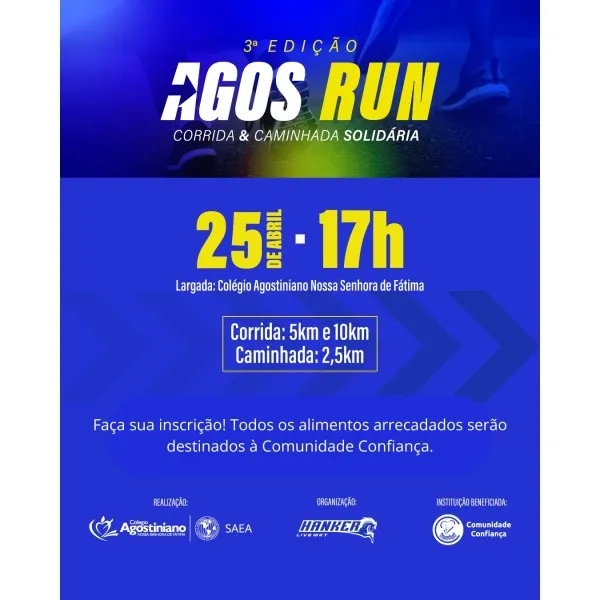 3ª Corrida e Caminhada AGOS Run