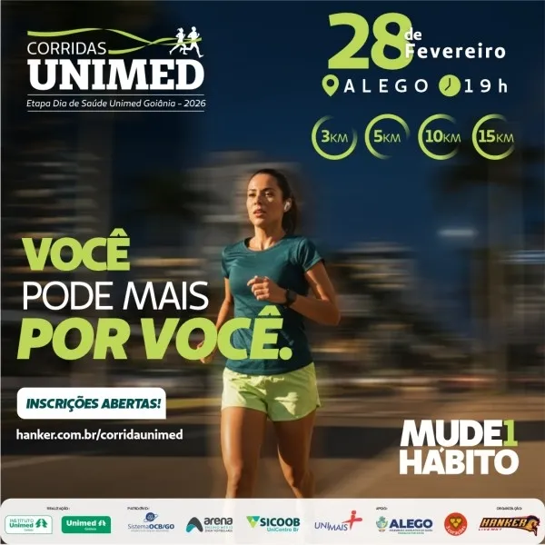 Corridas Unimed – Dia de Saúde Unimed Goiânia 2026