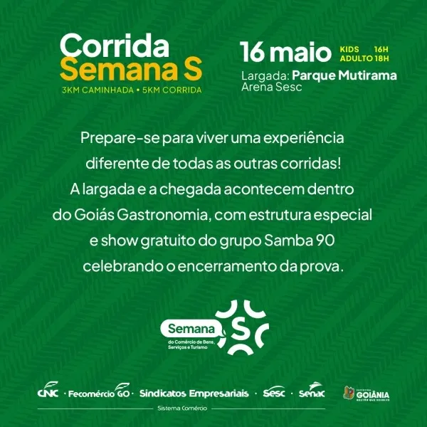 CORRIDA DE RUA SEMANA S 2026