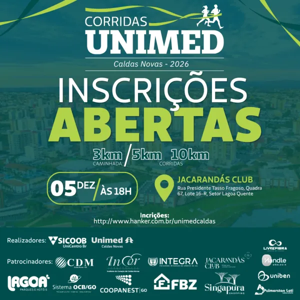 Corridas Unimed - Etapa Unimed Caldas Novas- 2026