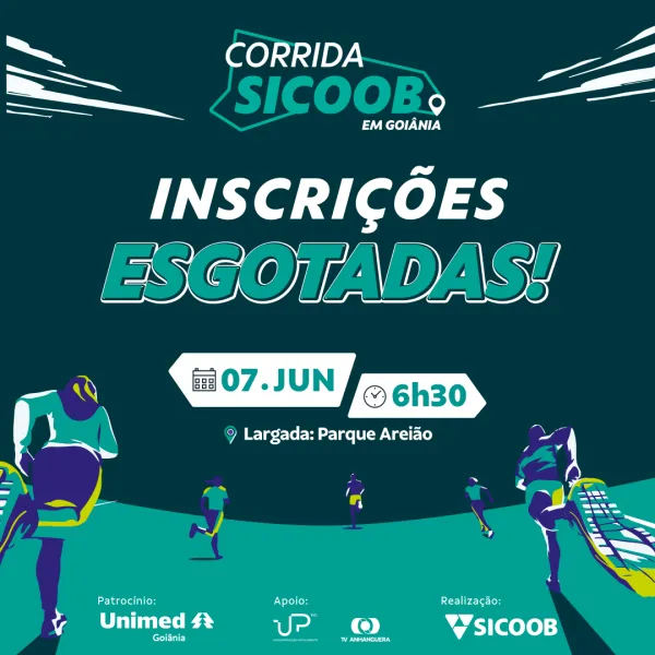 CORRIDA SICOOB EM GOIÂNIA - Exclusivo para colaboradores Sicoob Nova Central, Central Sicoob Uni e CCS 